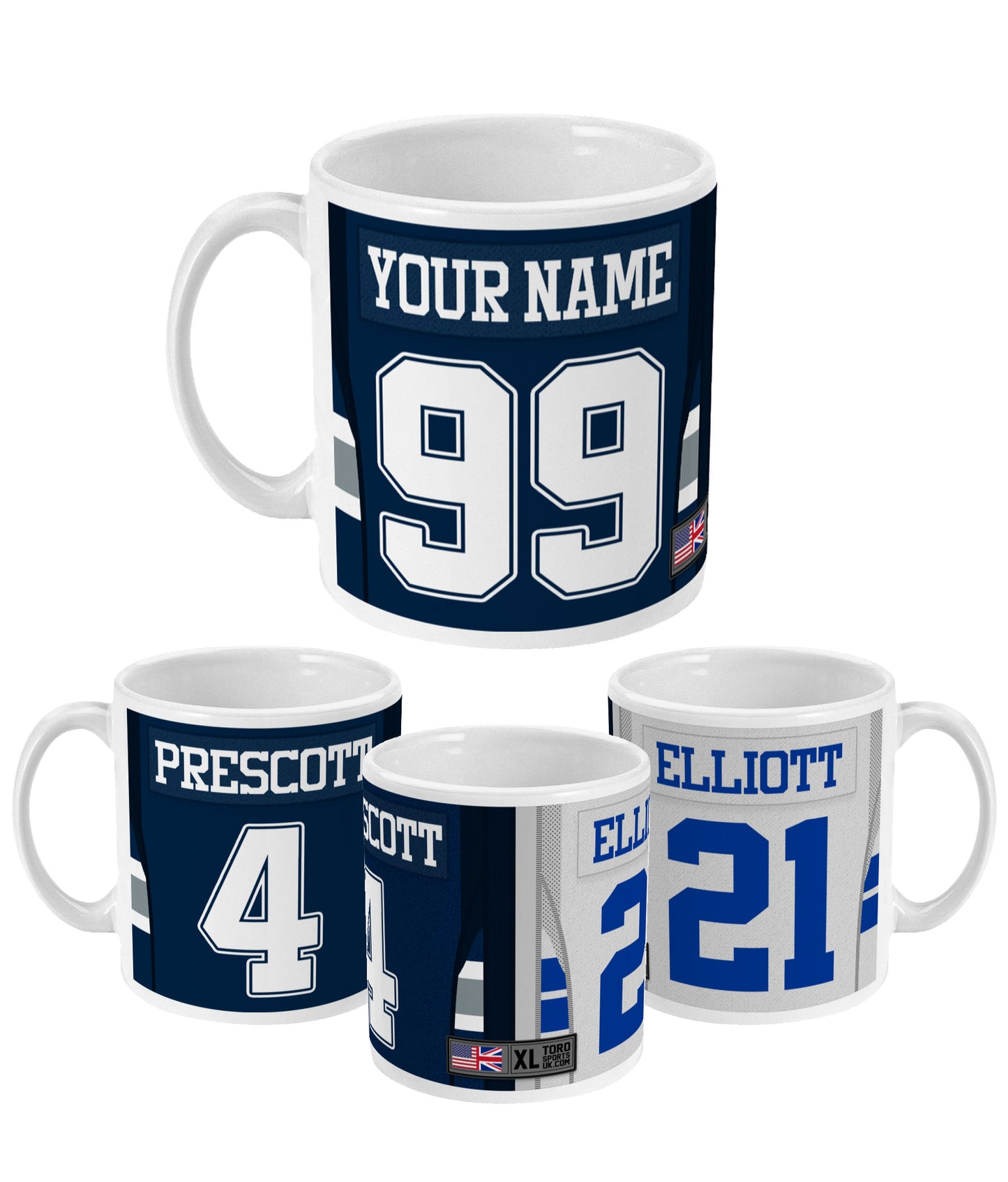 Dallas - Personalisierte Tasse für Zuhause/Straße