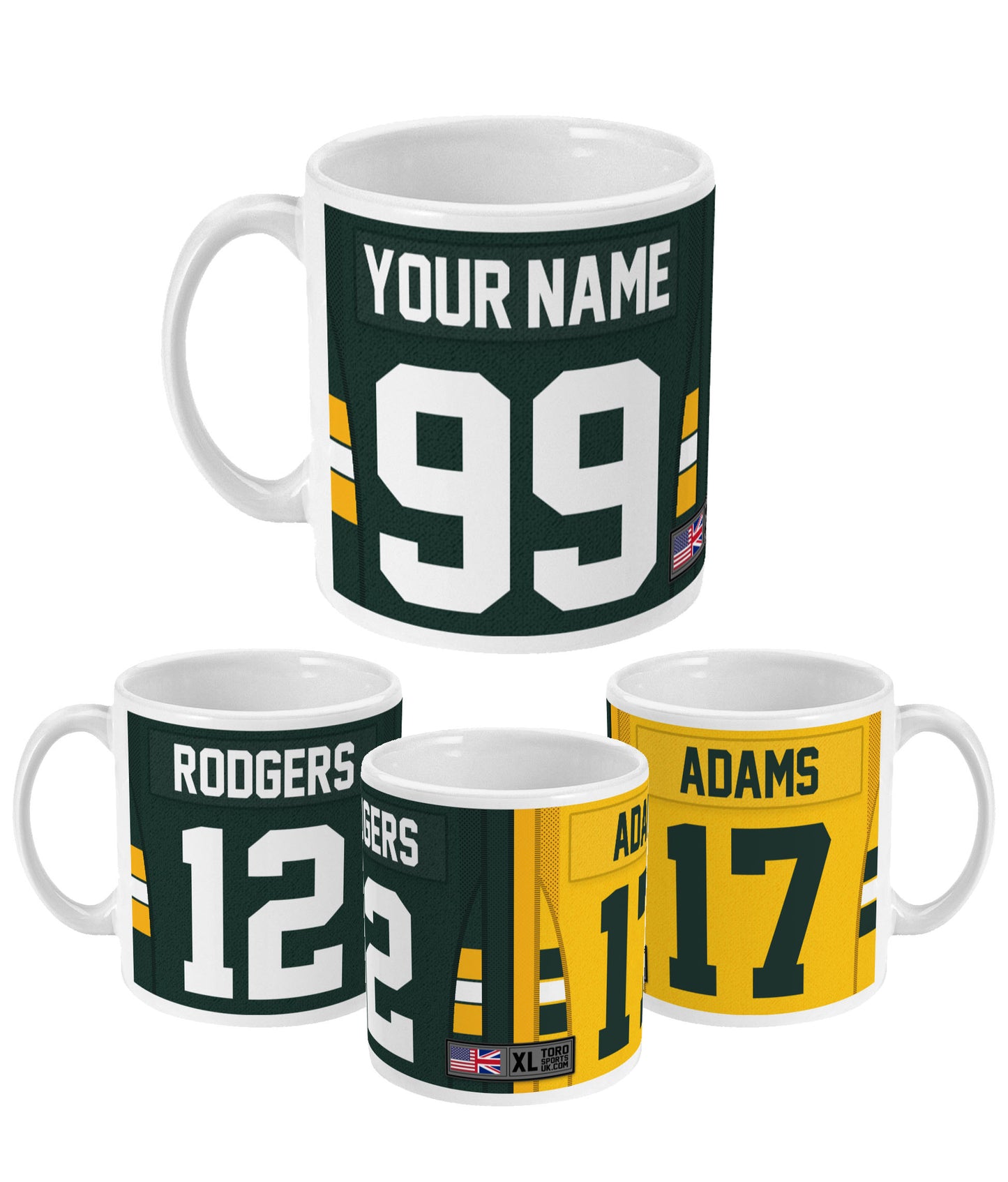 Green Bay - Personalisierte Tasse für Zuhause/Straße