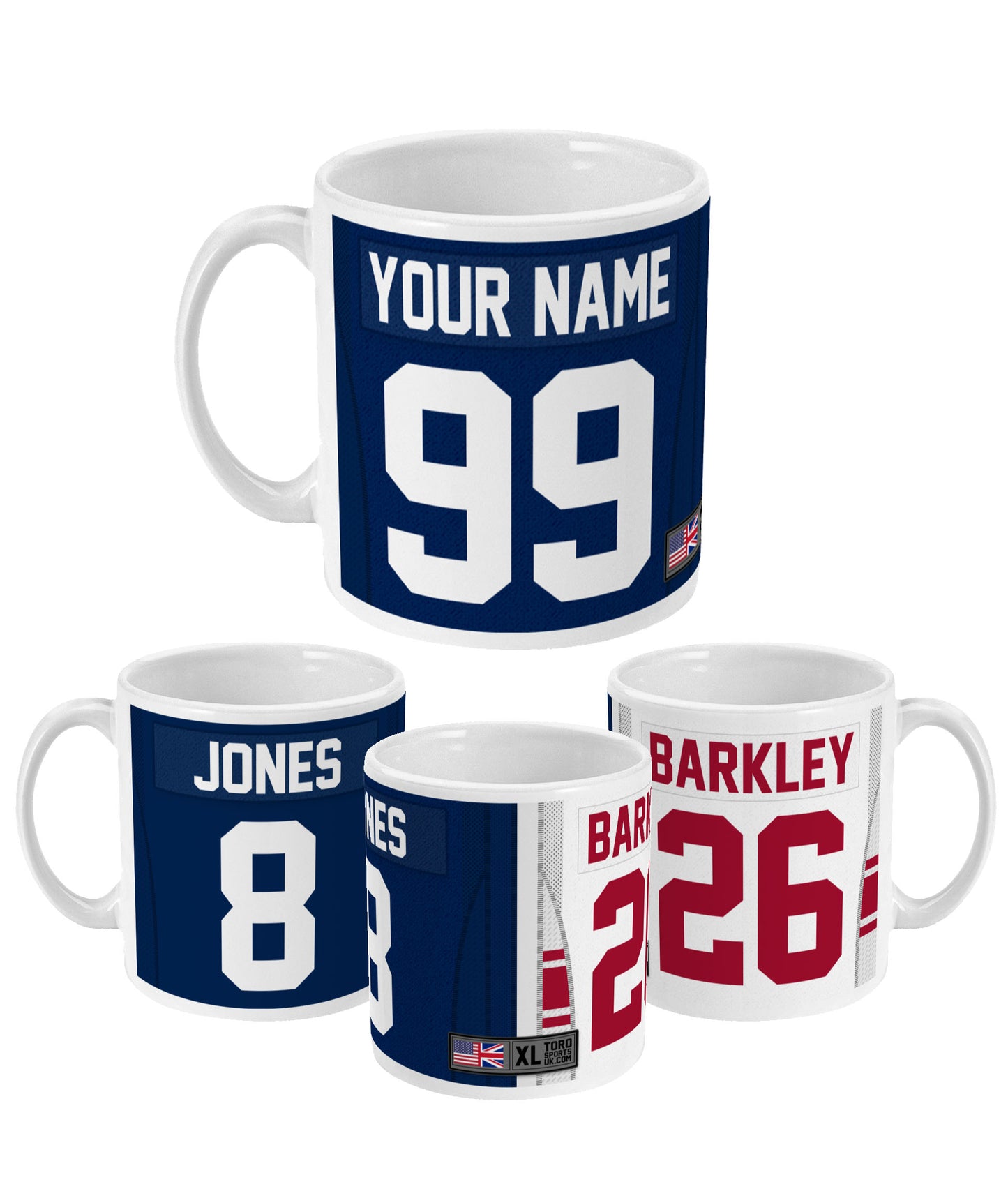 New York NYG - Personalised Home/Road Mug