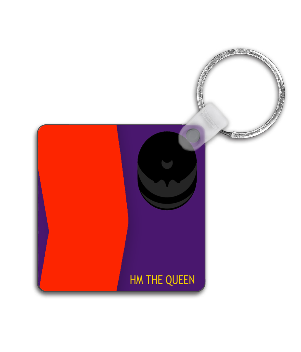 The Queen's Silks - Doppelseitiger Schlüsselanhänger