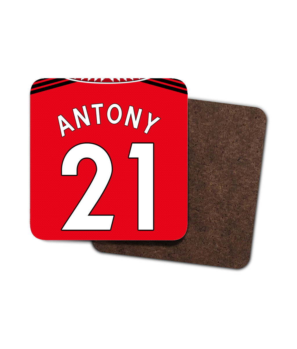 Man United - Personalised 22/23 Home Drinks Coaster