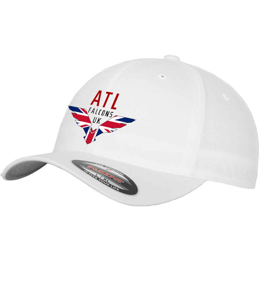 ATL Falcons UK - Embroidered Logo Flexfit Cap - White