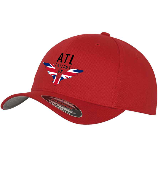 ATL Falcons UK - Embroidered Logo Flexfit Cap - Red