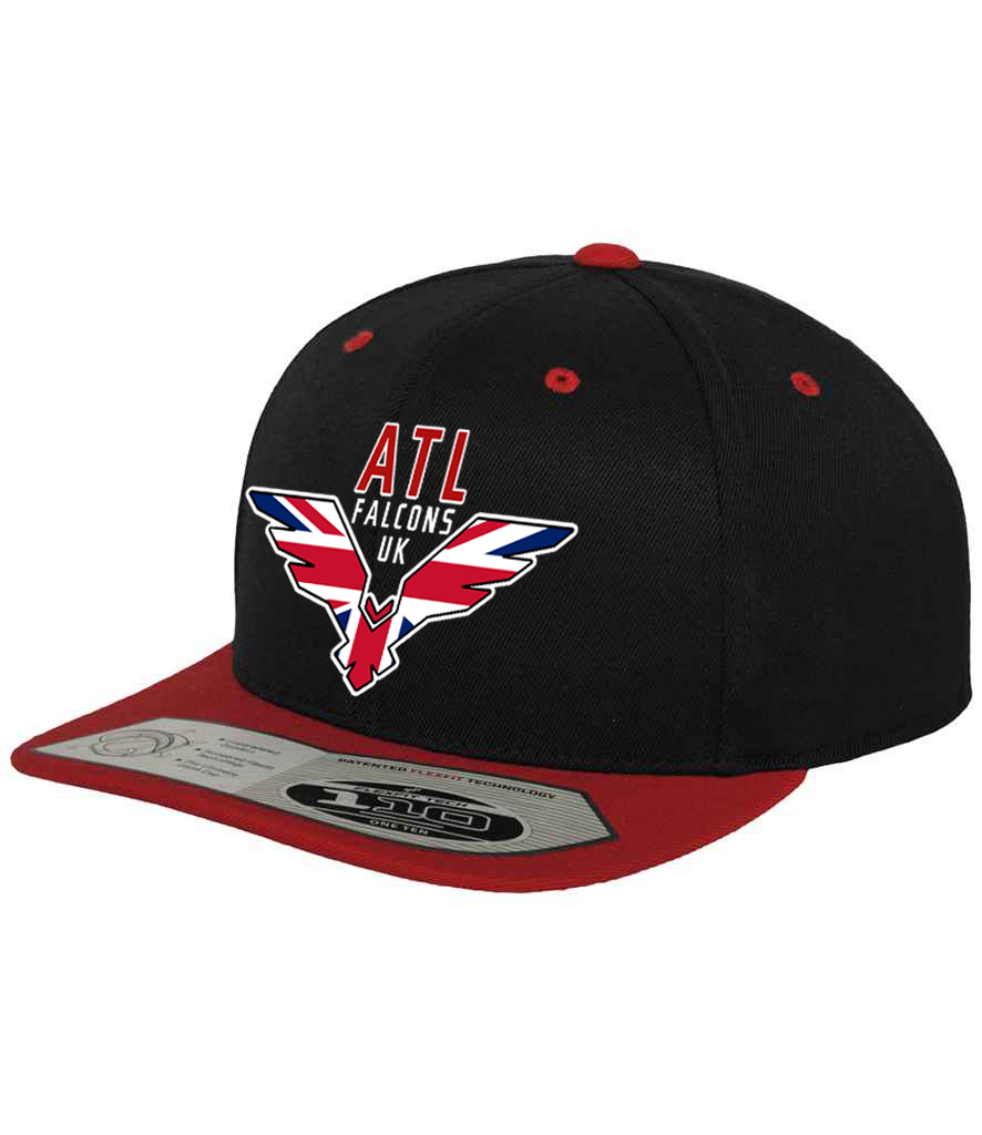 ATL Falcons UK - Embroidered Logo Snapback Cap - Black / Red