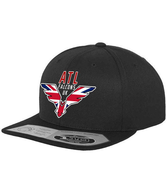 ATL Falcons UK - Embroidered Logo Snapback Cap - Black