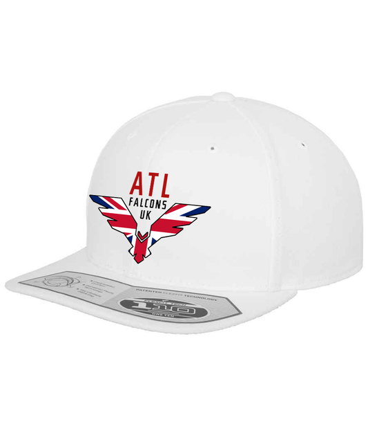 ATL Falcons UK - Embroidered Logo Snapback Cap - White