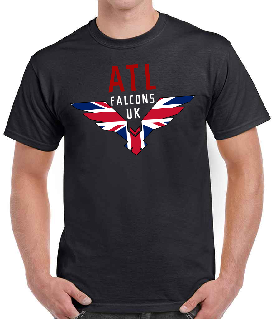 ATL Falcons UK Large Logo T-Shirt - Black