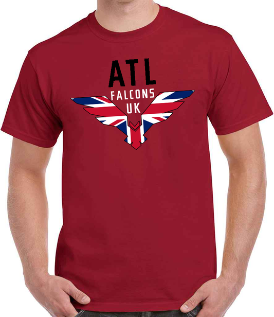 ATL Falcons UK Large Logo T-Shirt - Red