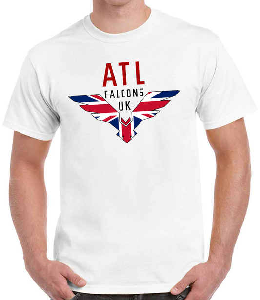 ATL Falcons UK Large Logo T-Shirt - White