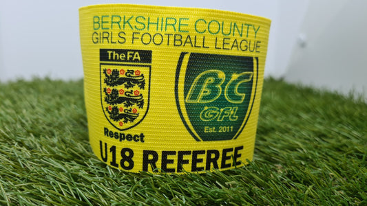 Personalised Under 18 Referee Band - Yellow