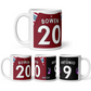 West Ham - Mug personnalisé 2020/21 Domicile/Extérieur