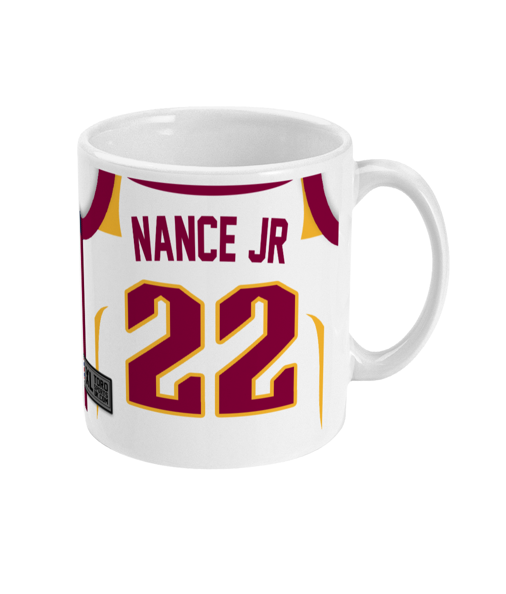 Cleveland - Mug de maillot de basket personnalisé personnalisé