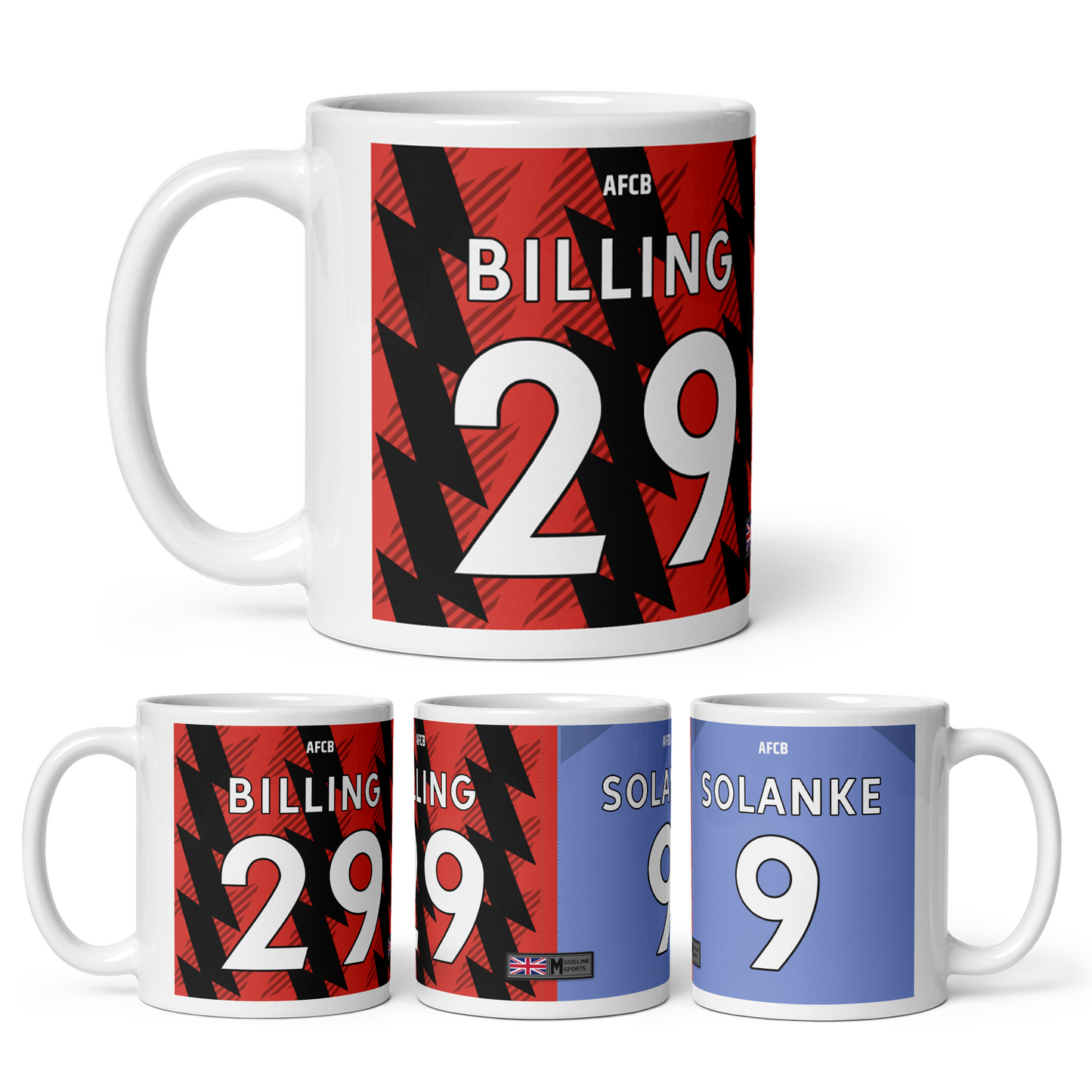 AFC Bournemouth 2022/23 - Mug personnalisé Domicile/Extérieur