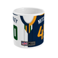 Utah - Mug de maillot de basket personnalisé personnalisé