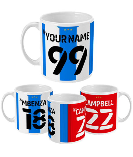 Huddersfield Town - Personalised Home/Away Mug