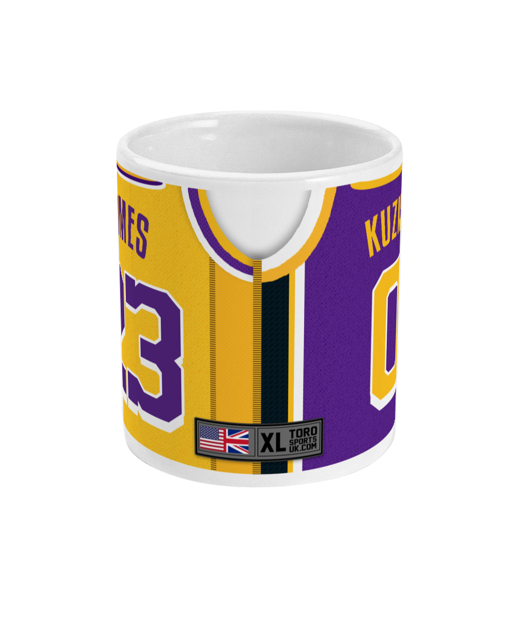 LAL Custom Personalised Basketball Jersey Mug