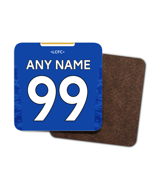 Leicester City - Personalised 2021/22 Home Drinks Coaster