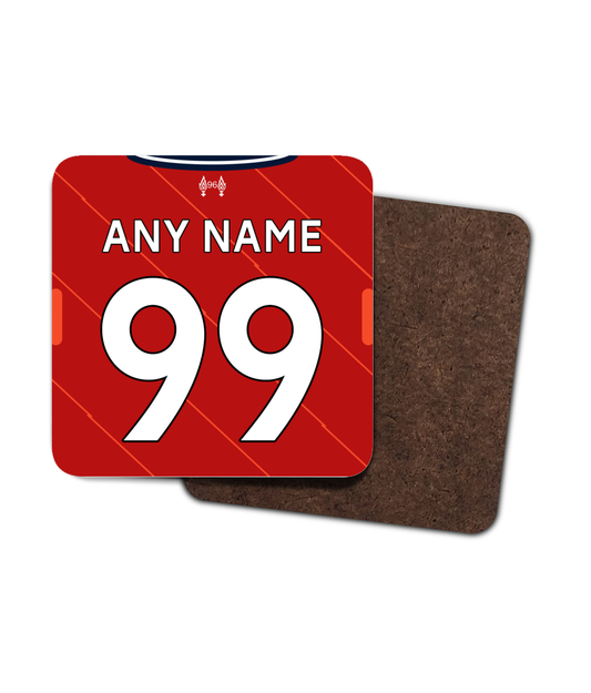 Liverpool - Personalised 2021/22 Home Drinks Coaster