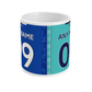 Leicester City - Mug personnalisé domicile/extérieur 2021/22