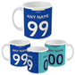 Leicester City - 2021/22 Personalised Home/Away Mug