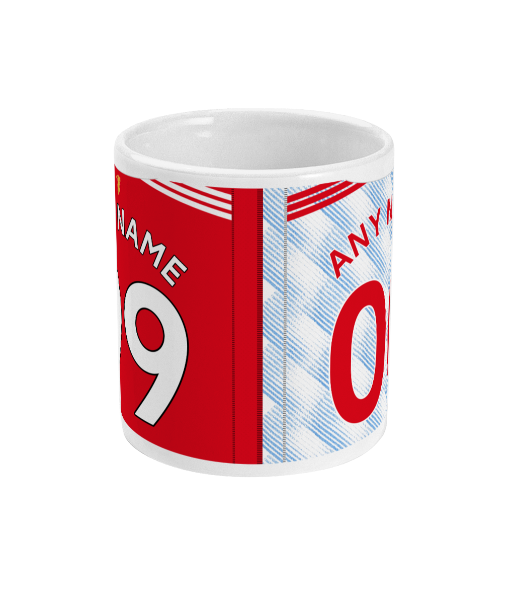 Man United - Mug personnalisé 2021/22 Domicile/Extérieur