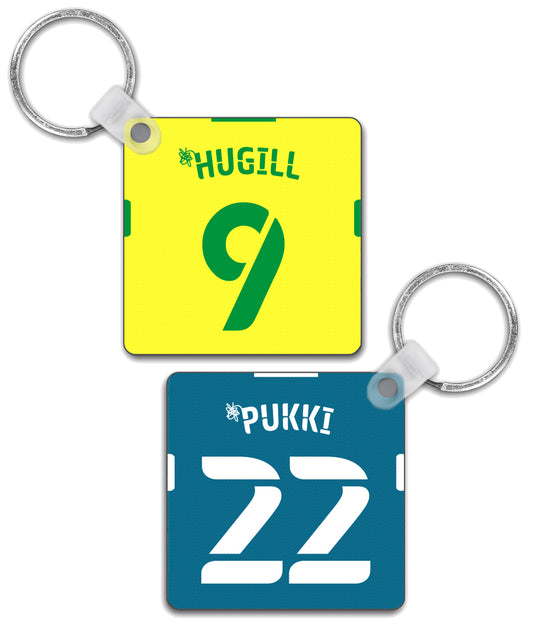 Norwich City - Personalised Keyring