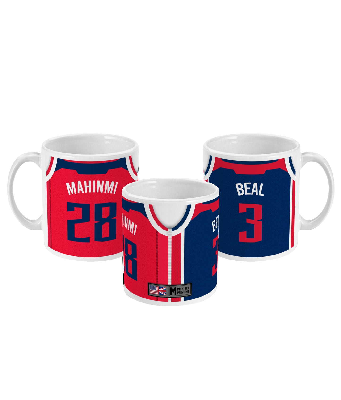 Washington - kundenspezifische personalisierte Basketball-Jersey-Tasse