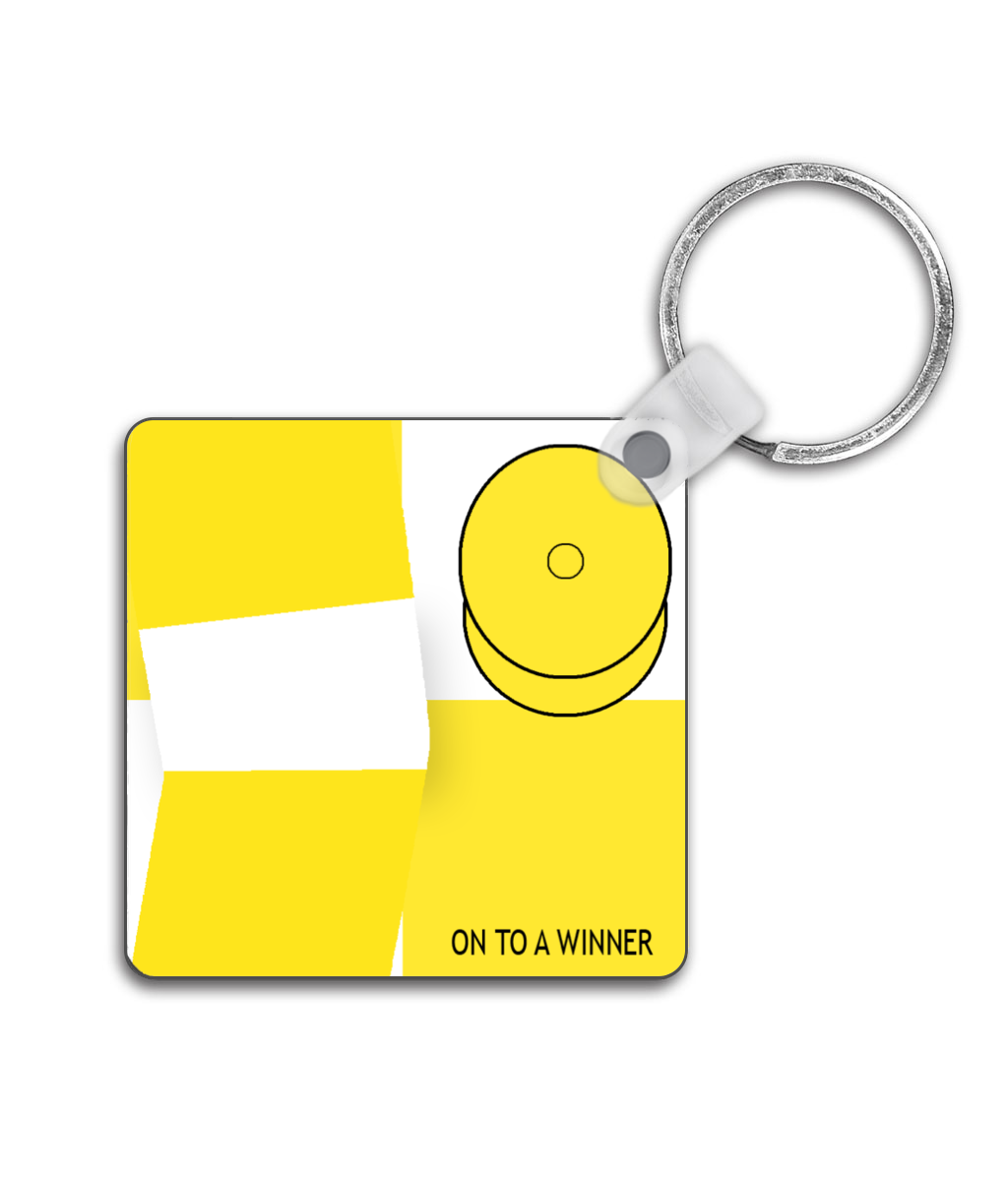 On To A Winner - Double Sided Keyring